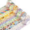 YUBX 12 Rollen Washi Tape, Masking Tape Set Goldfolie Blume Dekoratives Klebeband Bunt für DIY Handwerk Bullet Journals Planer Scrapbooking Verpackung