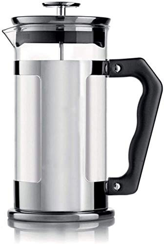 NCRD Pressa Francese Caffettiera (34 Once) - Sistema di filtrazione - Vetro borosilicato Resistente al Calore, Acciaio Inossidabile