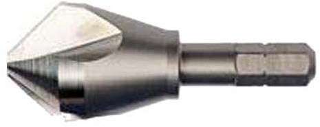Dormer G1076.3 Series G107 HSS-E Avellanador con vástago hexagonal de 90°, brillante, 6,3 mm x 1,5 mm x 50 mm