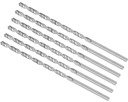 CoCud 6Stk Extra Lang Drehen Bohrspitze 5mm Bohrer Durchmesser 160mm Kupfer | Hochleistungsstahl, Gesamte Länge, Für Kupfer Metall Holz Aluminum, Drehen Bohrspitze