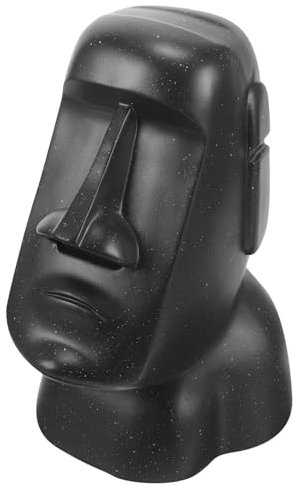 Ciieeo Moai Taschentuchbox Aus Harz Dekorativer Papierhalter Für Zuhause Kompakte Größe Bruchfest Vielseitiger Serviettenspender