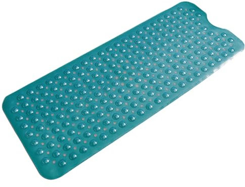 Xafrstyu Badematte rutschfest, Badewannenmatte, Duschmatte, 100x40cm Extra Lange Schimmelresistente Duschmatte rutschfest, Badewanneneinlage, rutschfest, Maschinenwaschbar (transparent grün)