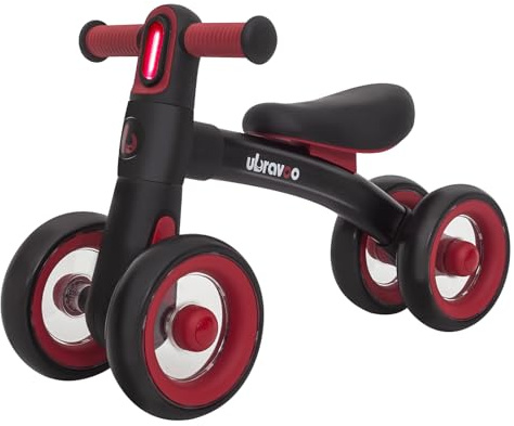 UBRAVOO Kinderlaufrad ab 1 Jahr, Baby Laufrad Spielzeug mit 4 Räder für 10-24 Monate,Erstes Vorschulfahrrad und erstes Reiten auf Spielzeug-Geschenken für Jungen Mädchen