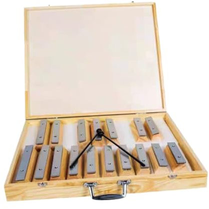 Percussion-Xylophon, Aluminiumplatte, Musikstange, Montessori-Spielzeug für Anfänger, Musikunterricht, Klangbaustein, Musikinstrument, 17 Töne