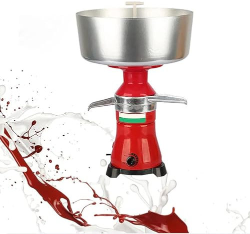 Séparateur de crème de lait, centrifugeuse à lait Séparateur de lait électrique Distributeur de crème professionnel, Séparateur électrique de crème/beurre/lait pour lait de vache, lait de brebis