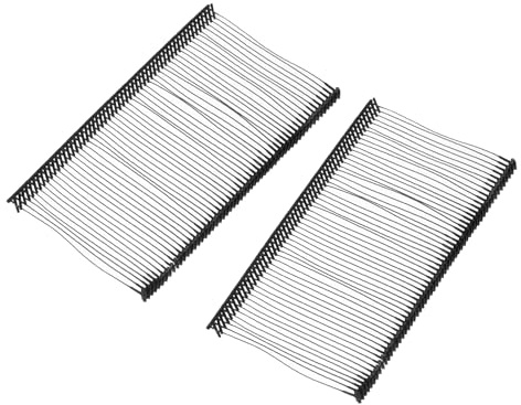 QUARKZMAN 1500 Stück Etikettierpistole Heftfäden Sicherheitsfäden, 50mm Kunststoff Tagging Fasteners mit Faden Heftfäden für Bekleidungspreis-Etikettierung Barbs, Schwarz