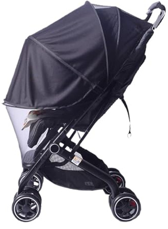 Baby barnvagn Sun Shade Cover, barnvagnsskydd för Sun | UPF50+ STROLLER GNAT NETTING Sekretessbeläggning,Andningsbar tvåvägs blixtlås Bassinet-skyddsblock UV-strålar