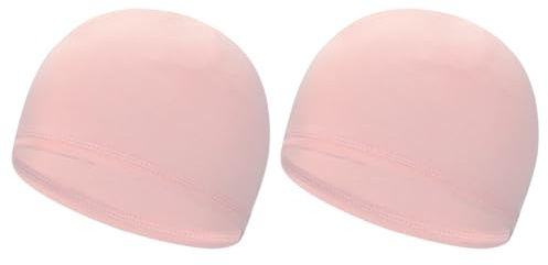 PATIKIL Helmet Liner Skull Cap for Men, 2 Pack Sweat Wicking Hats Stretchy Thermal Under Helmets Caps for Bicycle Motorcycle Cycling, Pink