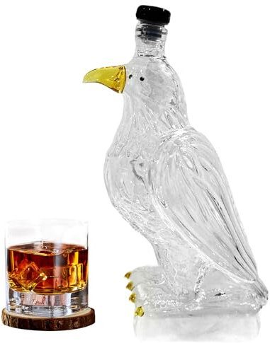 Carafe - Bouteille en Verre en Forme d'| Objet de Collection et Cadeau Nouveauté pour Dégustation de Bière Décoration Intérieure Mariage Fête des Pères et Événements