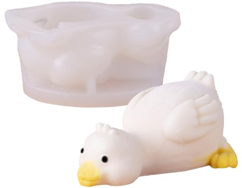 JS MOLD Mousse Cake Mold, Flat Lying Duck Mousse Cake Silicone Mould DIY Handmade Pudding Chocolate Mousse Cake