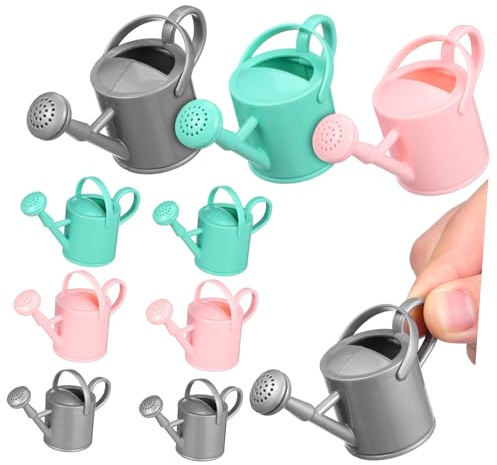 9pcs Mini Watering Pot Abs Dollhouse Decorations for Dollhouse
