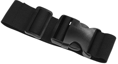 SUPVOX Cinturino Elastico Regolabile per Fanny Pack Fibbia, Estensore Versatile per Marsupio e Bagagli, Realizzato in Fibra di Polipropilene Nero, per Viaggi Comodi