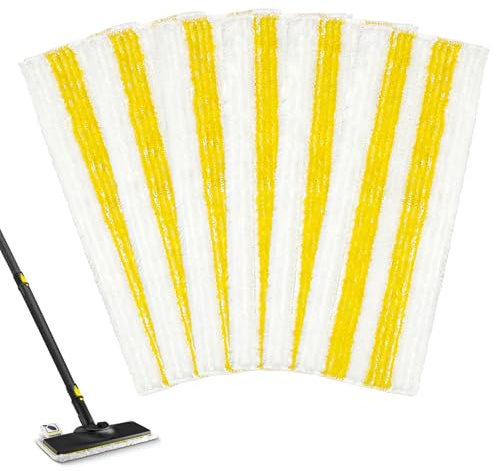 6 Stück für Kärcher Dampfreiniger Wischmopp Saugstarke Set Mikrofaser Bodentücher,für EasyFix Ersatzpads SC 1,SC 2,SC 3,SC 4,SC 5,Bodendüse Mikrofaser Mop Zubehör für Alle Bodenarten