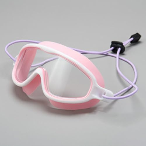 ERYUE Occhialini da Nuoto per Bambini con Cinturino Morbido con Protezione, Occhiali da Nuoto Senza Perdite per Ragazzi e Ragazze, Ideali attività Acquatiche Indoor e Outdoor (Rosa Bianco)