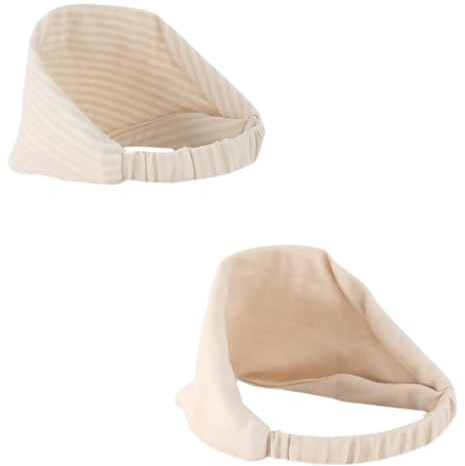 Milisten Lot de 2 Foulards Élastiques Coupe-Vent en Coton Pur, Foulards Chauds pour Femmes Enceintes, Bandeaux Post-Partum Respirants et Ajustables pour Confort Hivernal