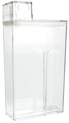 HEALEEP Transparente Pet Pulverbehälter Waschmittelflasche Auslaufsicher und Praktisch zum Einfachen Tragen für Aufbewahrung von Waschmittel zu Hause