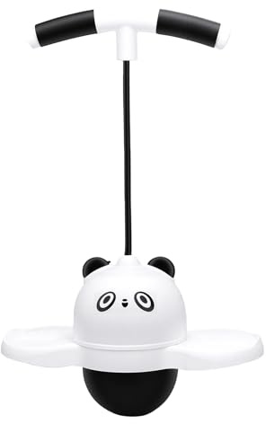 banapoy Pogo-Ball mit Griff, Balance-Sprungball, Pogo-Stick, Jumper, Springender Ball, Sensorisches Entwicklungsspielzeug für Kinder, Jungen, Mädchen und Erwachsene (Black)