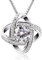 B.Catcher Kette Damen Halskette Schmuck Anhänger 925 Sterling Silber Twist-Würfel Set 45CM Kettenlänge