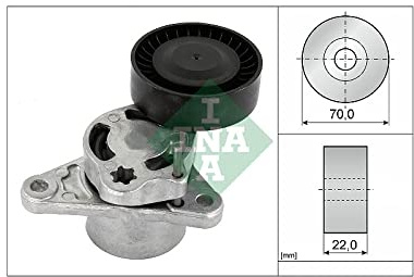 INA 534 0709 10 Brazo tensor correa poli V