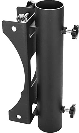 Patio Umbrella Holder,Outdoor Umbrella Base and Mount | Parasol Stand Base w/Adjustable Knob | Adjustment Range of Railing(0.8-2.4)/Umbrella Diameter(1.1-1.9) (1)