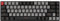 Qisan Mechanical Wireless Gaming Keyboard - Mini Design (60%), 68 Keys, US Layout | Blue Switch | Bluetooth Gaming Accessory - Grey & Black