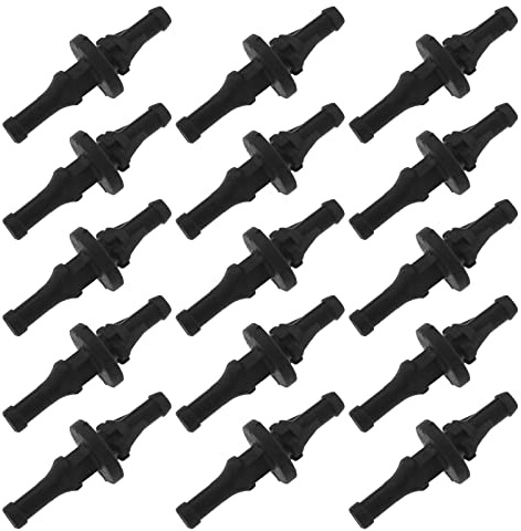 VGOL 40 Stück Gummi-Schraubstifte Ersatz für PC-Gehäuselüfter-Befestigungsstifte aus Weichem Gummi Geräuschreduzierend Vibrationsschrauben 29 X 10,5mm Schwarz