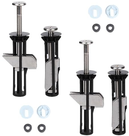 4PC Heavy Duty Toilet Seat Fastener Bolt Kit, Universal Toilet Seat Bolt Kit Toilet Seat Fittings Toilet Seat Screws Toilet Screws Replacement Kit Easy Installation and Maintenance of Toilet Seats(03)