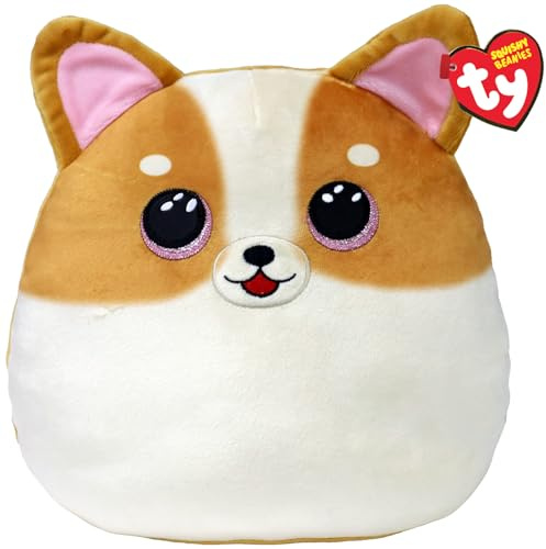 Ty Tanner Hund Squish a Boo 10 Zoll - Squishy Beanies für Kinder, superweiche Plüschtiere - Sammelbare kuschelige Stoffteddys