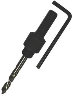 HEX SHANK METAL HOLESAW ARBOR WITH 75MM PILOT DRILL, Suitable for Wood, Plastic & Sheet Metal, 9.5mm Hex Shank, 52mm Arbor Length, 1 in Pack