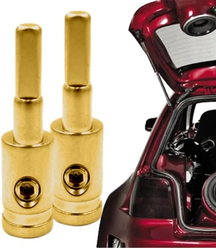 Generisch Morsetti per cavi audio auto – morsetti in filo di ottone per auto audio, morsetti per cablaggio auto, blocco di distribuzione dell'alimentazione, connettori per cavi amplificatori