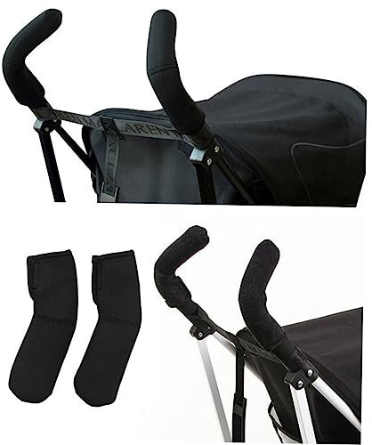 BESTonZON Griffabdeckung für Kinderwagen zubehör für kinderwagen stroller accessories kinderwagen ersatzteile Kinderwagen Handgriffe Kinderwagenzubehör Griffabdeckungen für Kinderwagen Black
