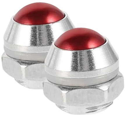 Alipis Pressure Cooker Safety Relief Valve 14mm Red Flat Steam Release Valve Replacement Accessory for High Pressure Cookers 2pcs Set