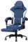 Meesus Gaming Chair for Adults, Ergonomic Gamer Chair, Computer Chairs with Footrest, High Back PC Chair with Wide Cushion, Fabric Gaming Chairs, Recliner, 350LBS, Teens, Blue
