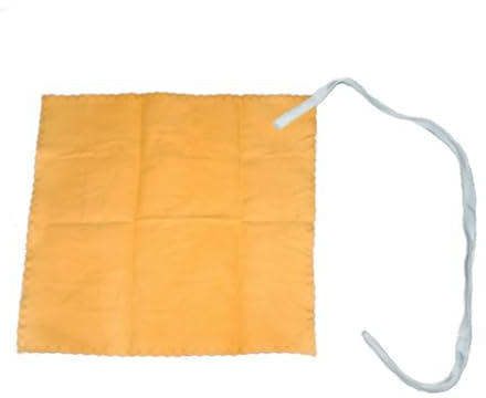 AKOOSY Paño de Limpieza para Saxofón y Clarinete, Microfibra Amarilla de 28,5x28,5cm, Adecuado para Tubo Interior de Flauta Piccolo
