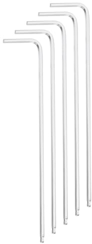 sourcing map 5pcs Ball End Hex Key Wrench 1.5mm CR-V Steel L-Shape Hexagon Metric Wrenches Repairing Tool for Home DIY Bike Motorcycle Repair