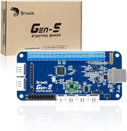 Brook Gaming GEN 5 Fighting Board – Multi-Platform Support for PS5, PS4, NS & PC – Ultra-Fast Input for Competitive Play