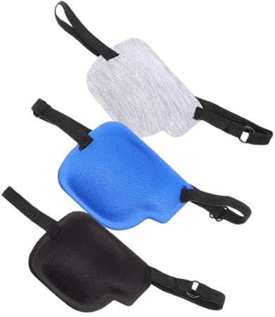 GALPADA 3 Stück-pack 3d Augenklappen aus Polyester mit Atmungsaktiven und Schattenspendenden Funktionen Leichte Verschleißfeste Augenschutzabdeckung für Außenbereich