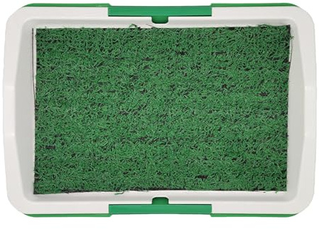 SHINROAD Herbe artificielle haute densité pour chiens, entraînement de pot pour chien, coussin de pipi pour animaux de compagnie, système portable de coussin réutilisable toilettes vert