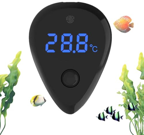 Thermomètre pour aquarium - Indicateur de température aquatique | Compteur avec contrôle tactile et écran LED pour tortues, usage domestique et public, magasin d'animaux, projets