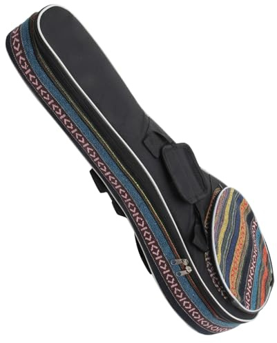 Mandolinenkoffer aus Oxford Stoff, Tragbar, Leicht, 1 Stück | Aufbewahrungstasche für Musikinstrumente, Einfaches Design, für Mandoline, Kompakte Form Zufällige Farbe Zufälliger Stil