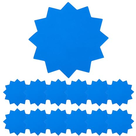 PATIKIL 120 De Oferta, 4 De Precio En Blanco Con Forma De Estrella, Mensajes Para Tableros De Anuncios, Decoraciones De Papel Para Carteles, Para Letreros De Venta DIY En Tiendas al, Azul