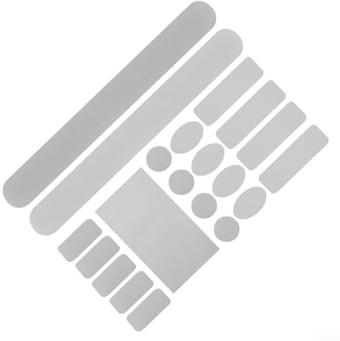 Shophubio Film de protection pour cadre en fibre de carbone – Protection de chaîne de vélo sans outil d'installation ni découpe – Noir mat et transparent (transparent)