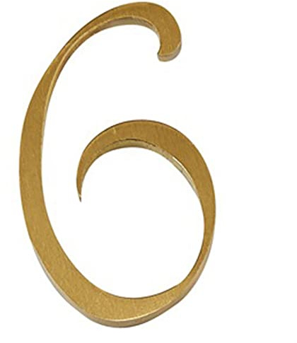numero civico, Ottone dorato da 50 mm, adatto for casa, giardino, garage, cassetta postale, ecc