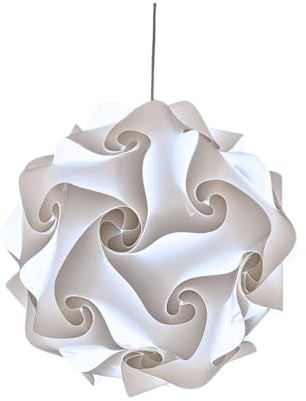 Lampadesign Lampadario da soffitto moderno Sfera 35 cm bianco bagno camera da letto soggiorno cucina Ingresso stanza a Led Lampada a Sospensione Pendente design vintage Lampadina E27 led luce fredda