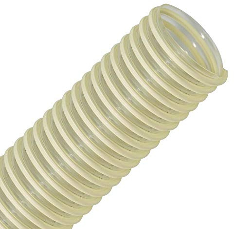 FLEXTUBE PU L-AS 40mm, Länge Meterware - leichter, Polyurethanschlauch, Absaugschlauch mit PVC Spirale, antistatisch, Förderschlauch, Saugschlauch