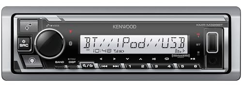 Kenwood KMR-M328BT Marine Digital Media Receiver with Alexa and Built in Bluetooth (Does NOT Play Cd's)