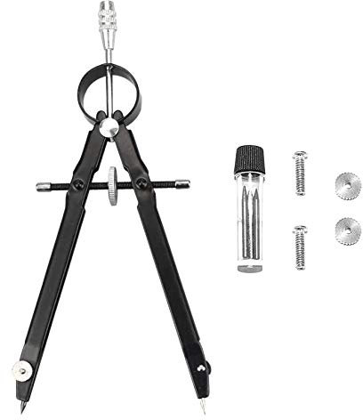 JeoPoom Compas de Précision, Compas à Réglage Rapide, Compas en Métal, Boussole à Dessin pour La Géométrie, Élèves, Enseignants, Artistes, Architectes, Mathématiciens, Ingénieurs