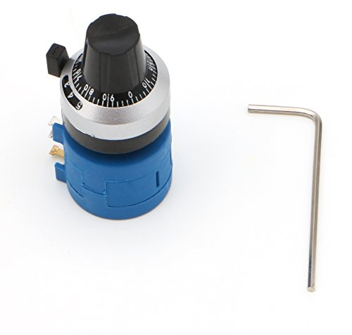 Ocobudbxw 3590S-2-102L Potenziometro rotativo 1K Ohm Pot 10 Giri con quadrante contagiri