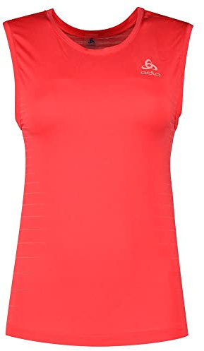Odlo Dam Bl Top Crew Neck singlet Performance Lig topp med AFFE, paradis, rosa, M