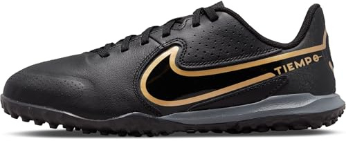 Nike Jungen Unisex Kinder Jr. Tiempo Legend 9 Academy Tf Soccer Shoes, Black Black Anthracite, 34 EU